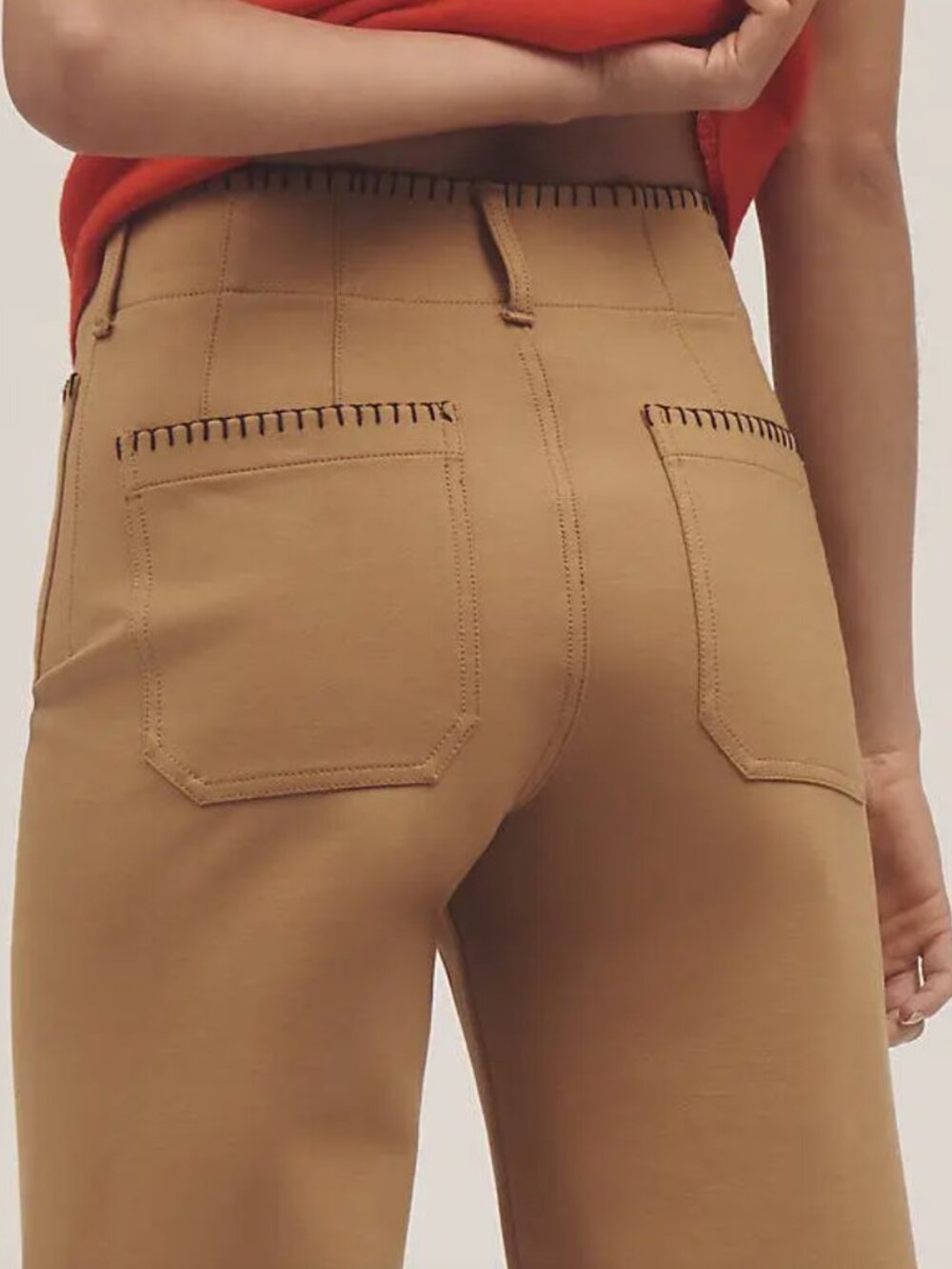 The Colette Whipstitch Crop Wide Leg Pant by Maeve 29 - Picture 4 of 12
